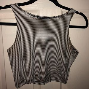 Stripped cropped brandy Melville crop top